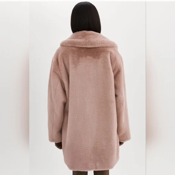 La marque pink faux fur coat - Picture 4 of 9